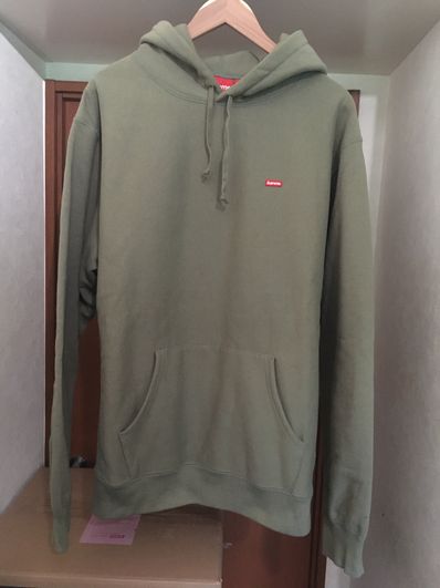 Supreme Small Box Hooded Sweatshirt "Olive Brown" (22SS)