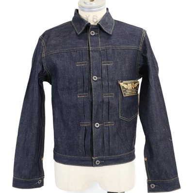 ダブルアールエル 【新品同様/国内正規/26SS】JAPAN EXCLUSIVE LIMITED EDITION 782P11644001 O262 大戦モデル TYPE 1 JACKET JAPAN WOVEN デニムジャケット XS/TP
