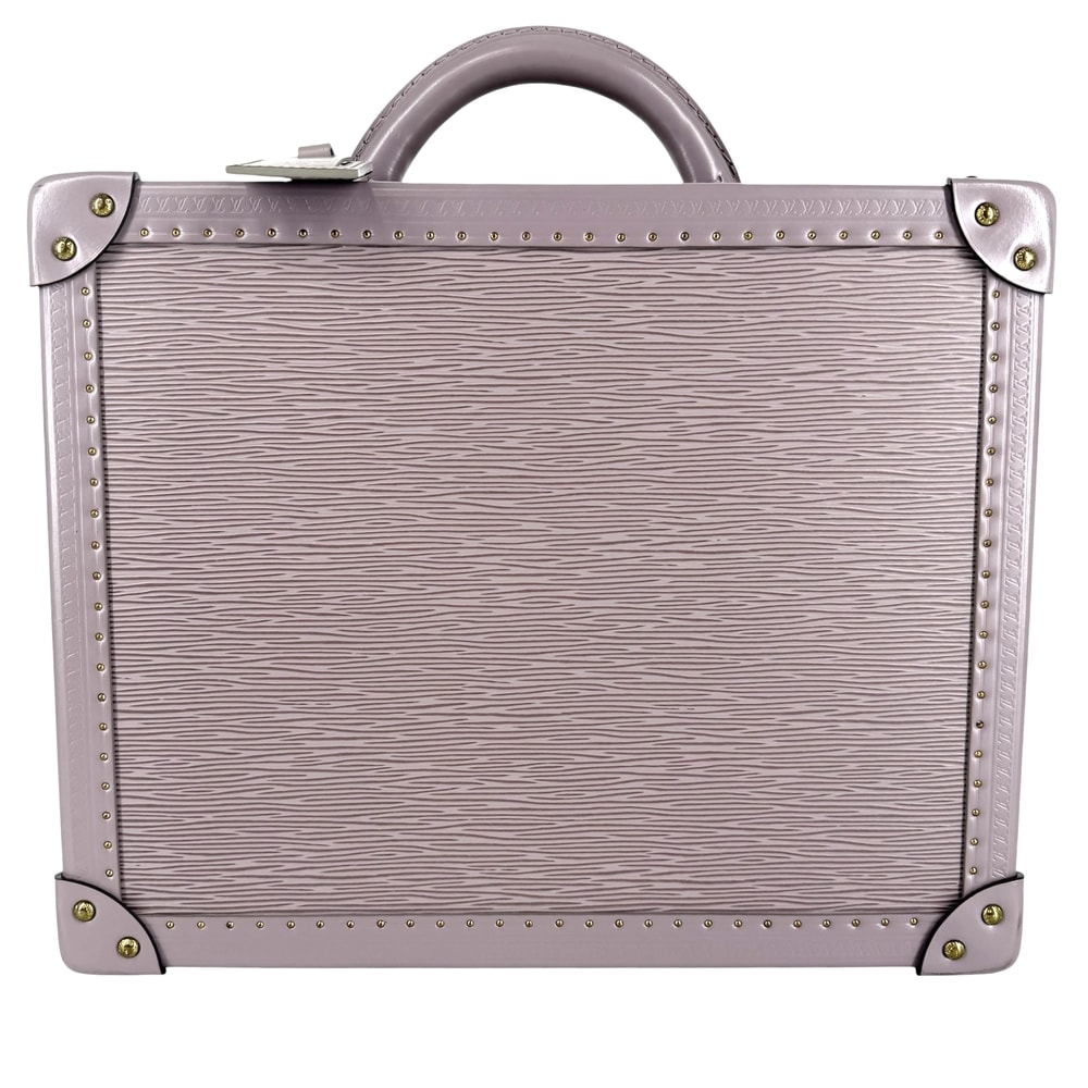 LOUIS VUITTON ルイヴィトン トランク コトヴィル35 スペシャルオーダー エピレザー    パープル 紫
 ゴールド金具 レディース【中古品】