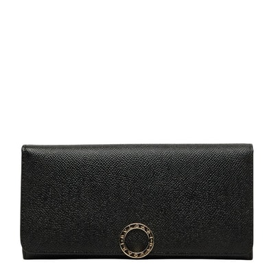 ブルガリ ブルガリブルガリ 長財布 ブラック レザー レディース BVLGARI 【中古】
