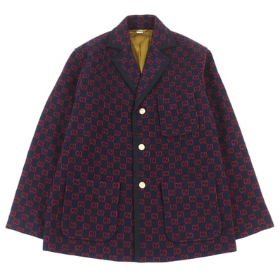 極美品 グッチ
コート ネイビー レッド メンズ 44 597911