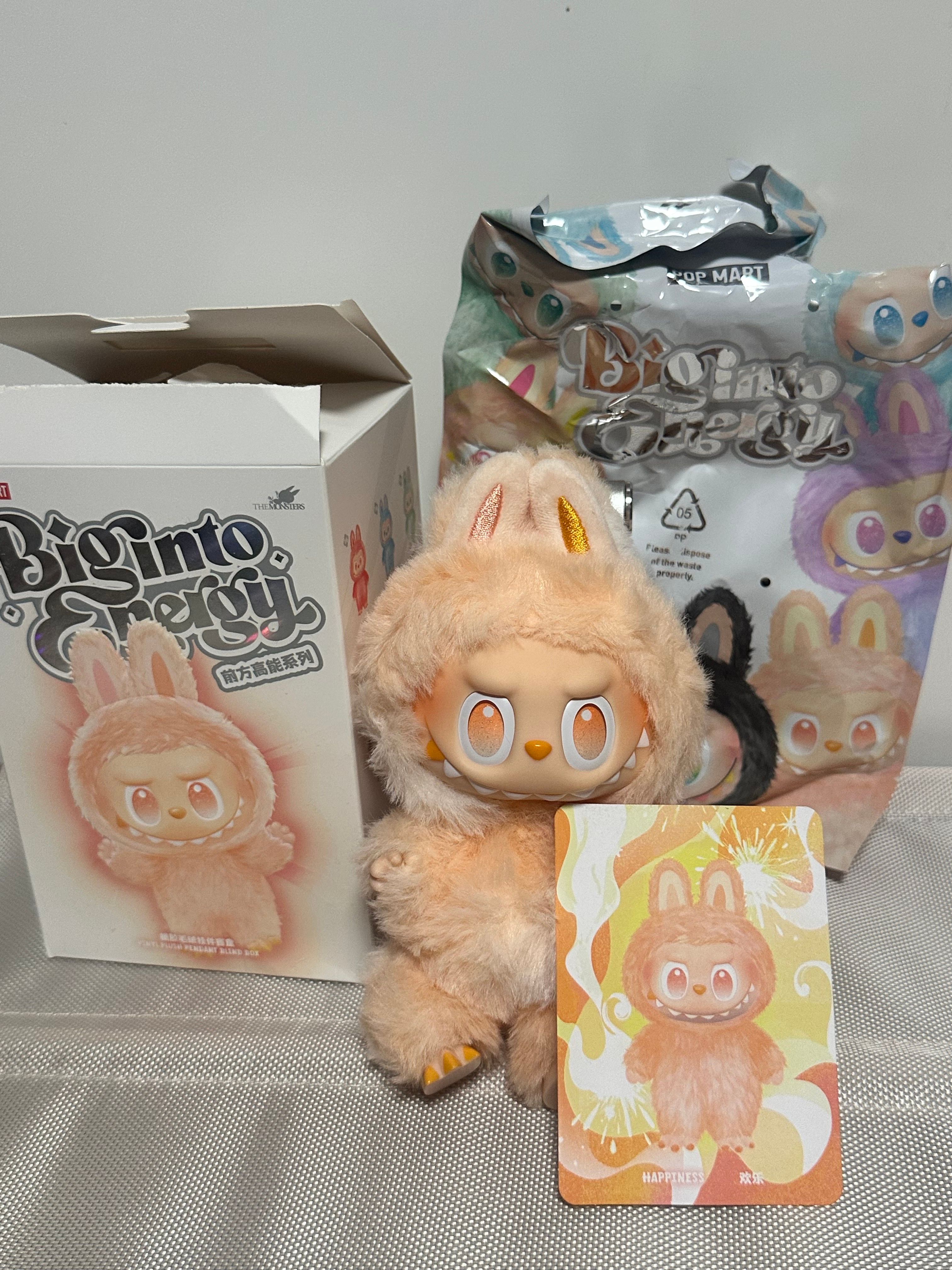 POP MART THE MONSTERS (LABUBU) Big into Energy Series Plush Pendant HAPPINESS