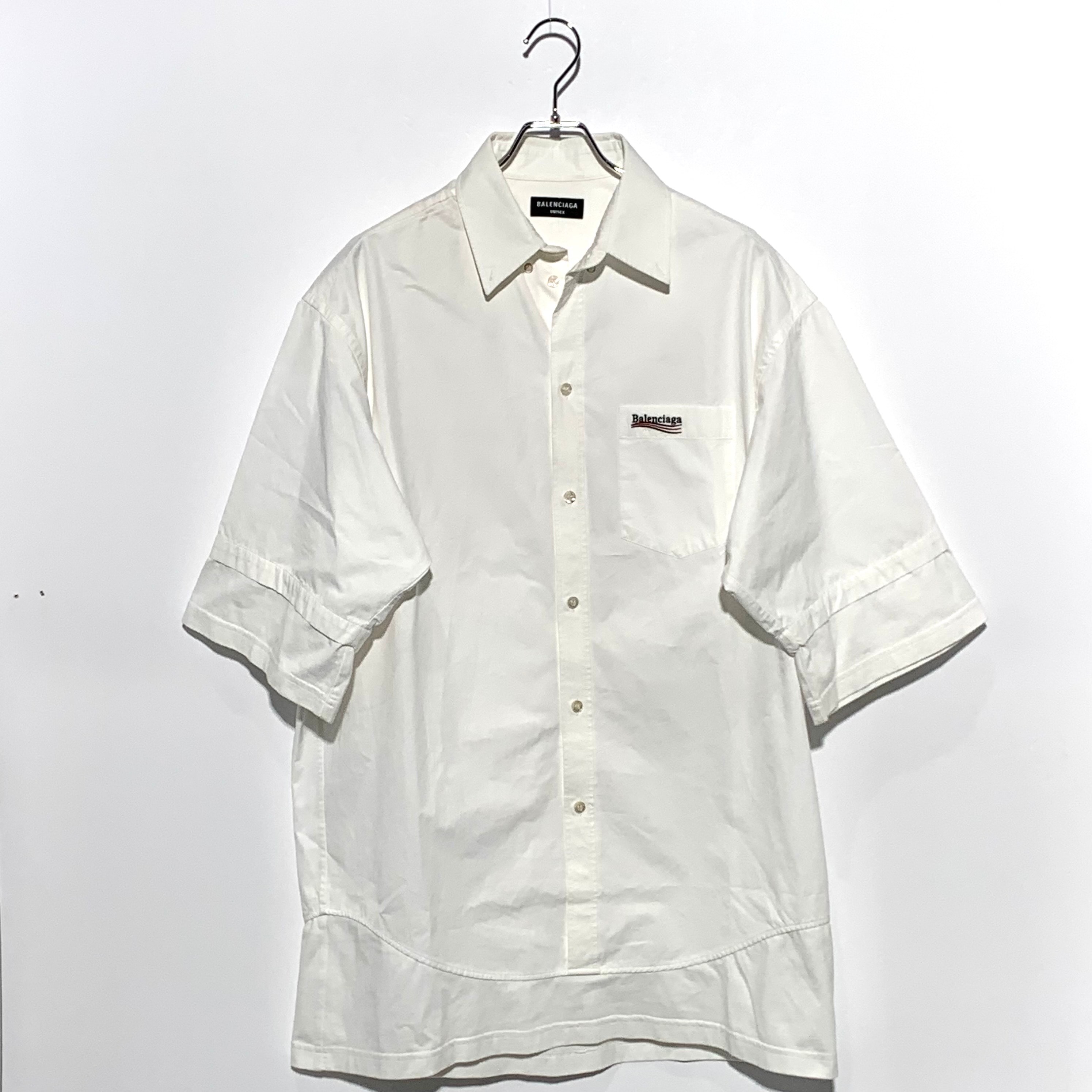 バレンシアガ キャンペーンロゴ シャツ