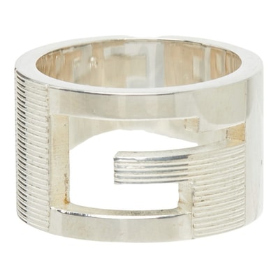 グッチ ブランデッドG リング 指輪 シルバー SV925 シルバー レディース GUCCI 中古