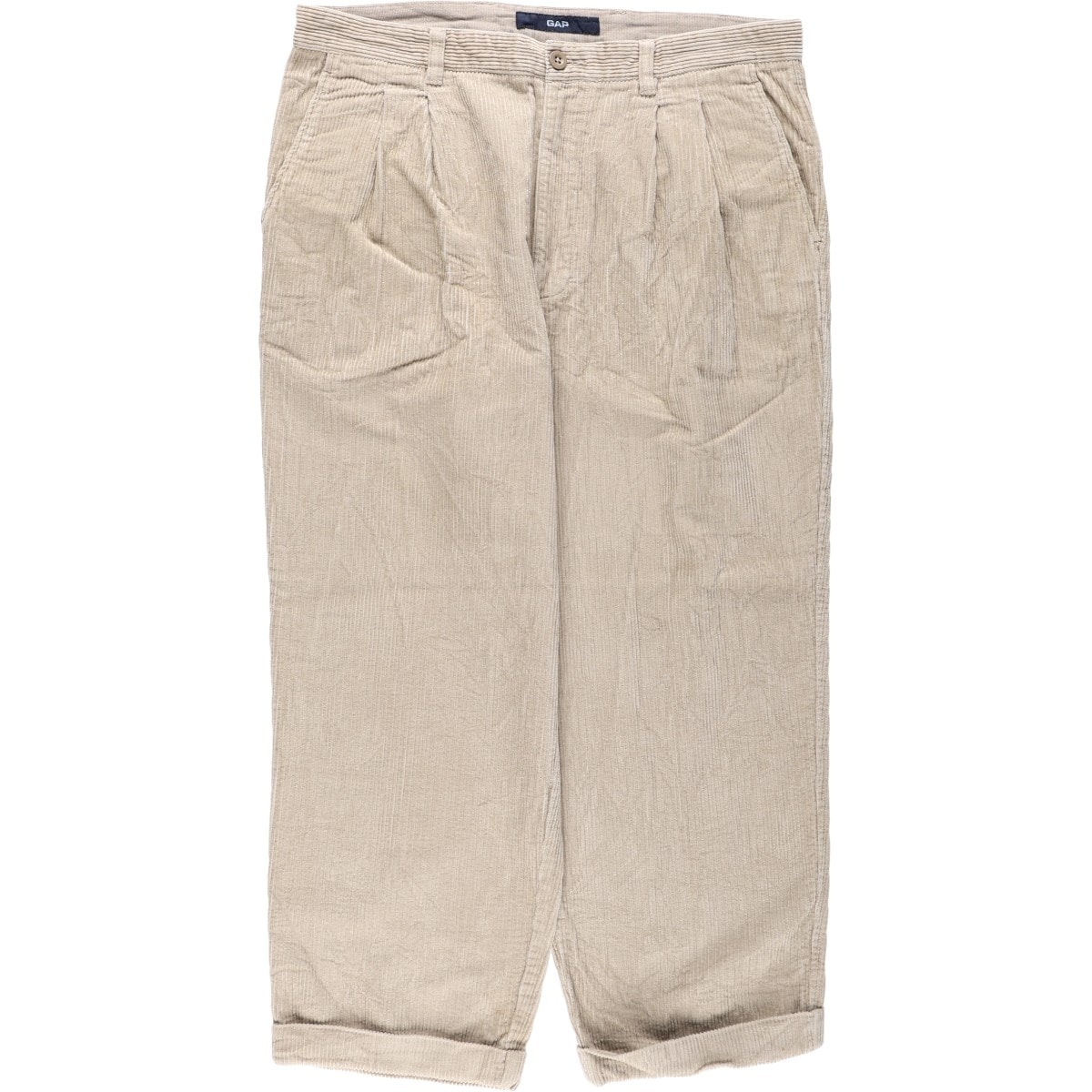古着 00年代 ギャップ GAP EASY FIT ツータック コーデュロイパンツ メンズw37相当/eaa681937