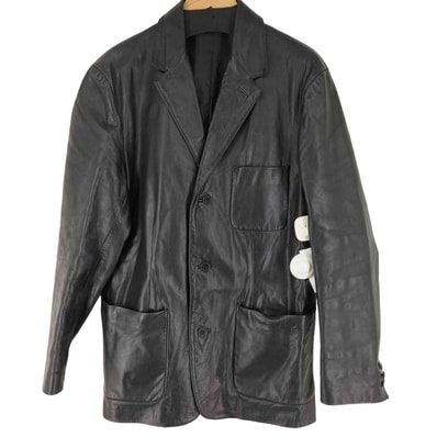 90-00S レザー ハーフコート【1141124513935】