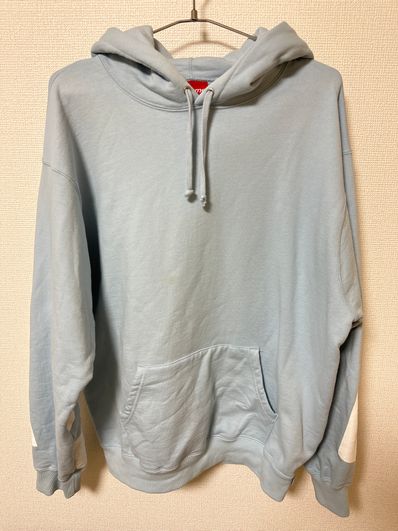 Supreme Big Logo Hooded Sweatshirt "Blue"