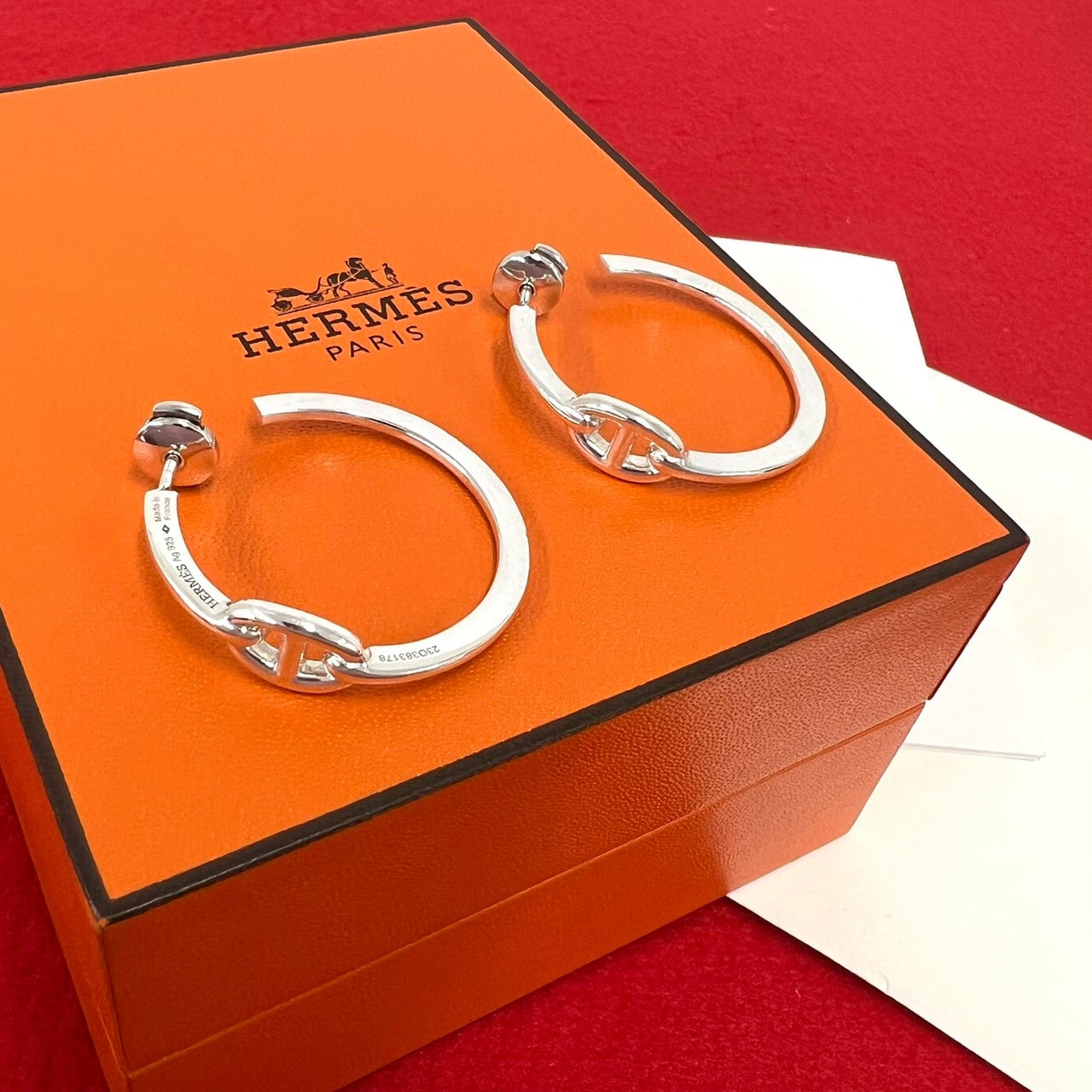 HERMES エルメス シェーヌダンクル フープピアス シルバー925 ピアス シルバー
51764