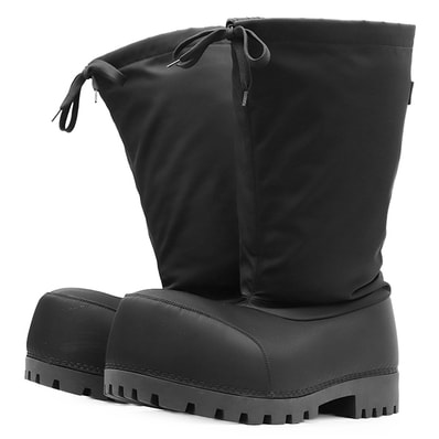 BALENCIAGA バレンシアガ アラスカブーツ サイズ EU43 メンズ Alaska ロゴ ラバーパッチ ナイロン ドローコード 厚底 シューズ 靴 ブラック 黒 イタリア製