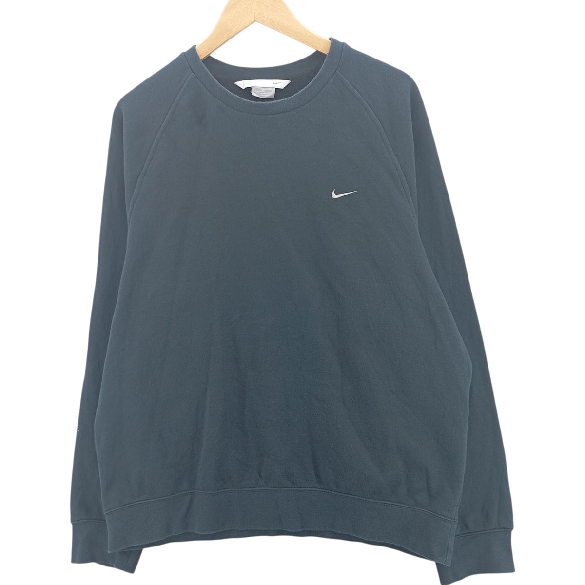 古着 00年代 ナイキ NIKE ワンポイントロゴスウェットシャツ トレーナー メンズL相当/eaa418991