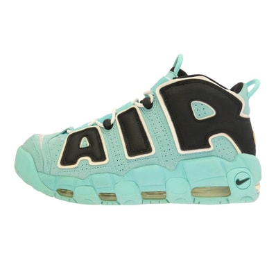 NIKE ナイキ CN8118-400 AIR MORE UPTEMPO LIGHT AQUA BLACK WHITE エア モア アップテンポ デニム ライト アクア ブラック ホワイト ハイカットスニーカー ライトブルー系 ブラック系 27.5cm【中古】