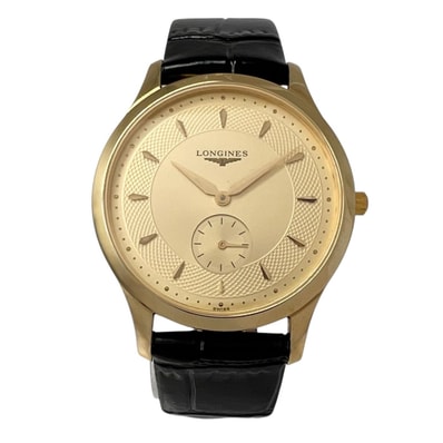 LONGINES ロンジン グランドクラシック L4.706.2 腕時計 ステンレススチール/レザー ゴールド クォーツ ゴールド文字盤 メンズ【中古】