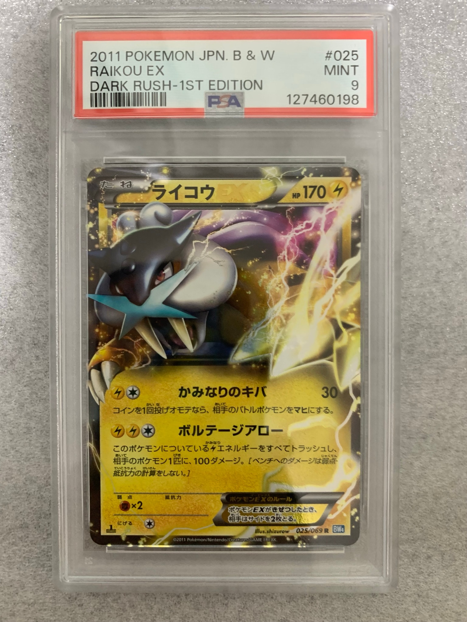 ライコウEX R :1ED [BW4 025/069](拡張パック「ダークラッシュ」)通販