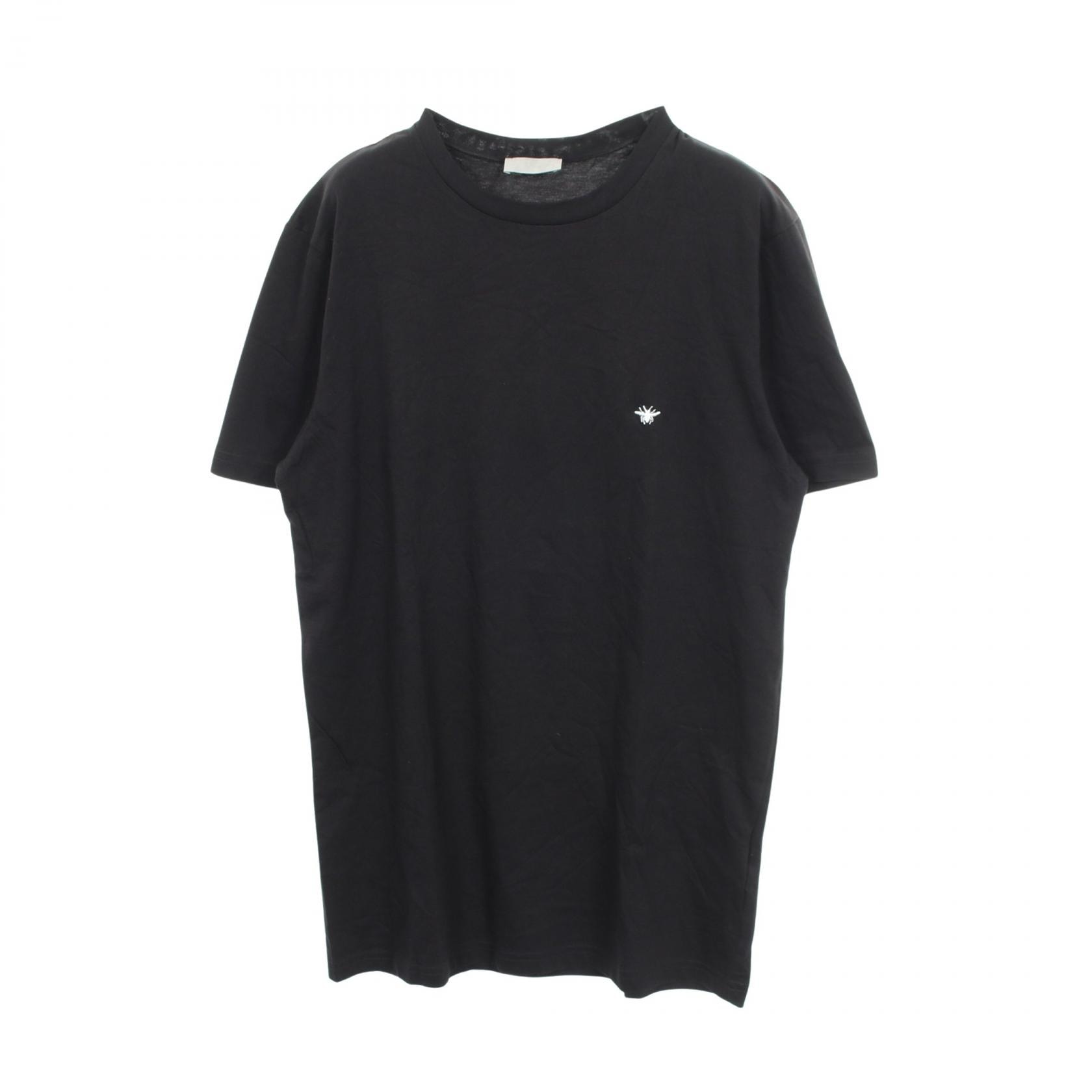 ディオール Dior BEE刺繍 半袖Tシャツ 衣料品 トップス コットン レディース ブラック系 【中古】