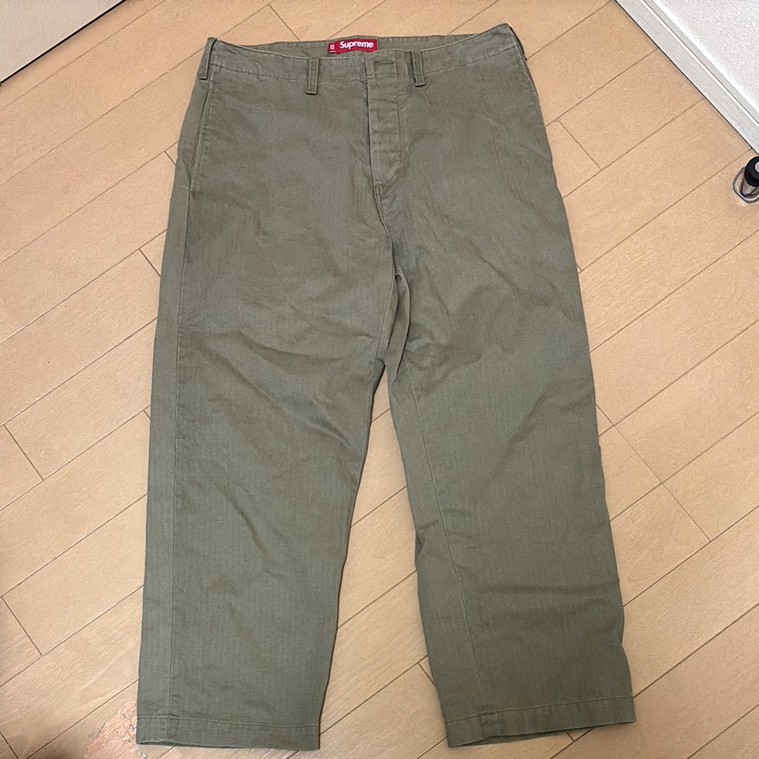 Supreme Washed Herringbone Chino Pant 