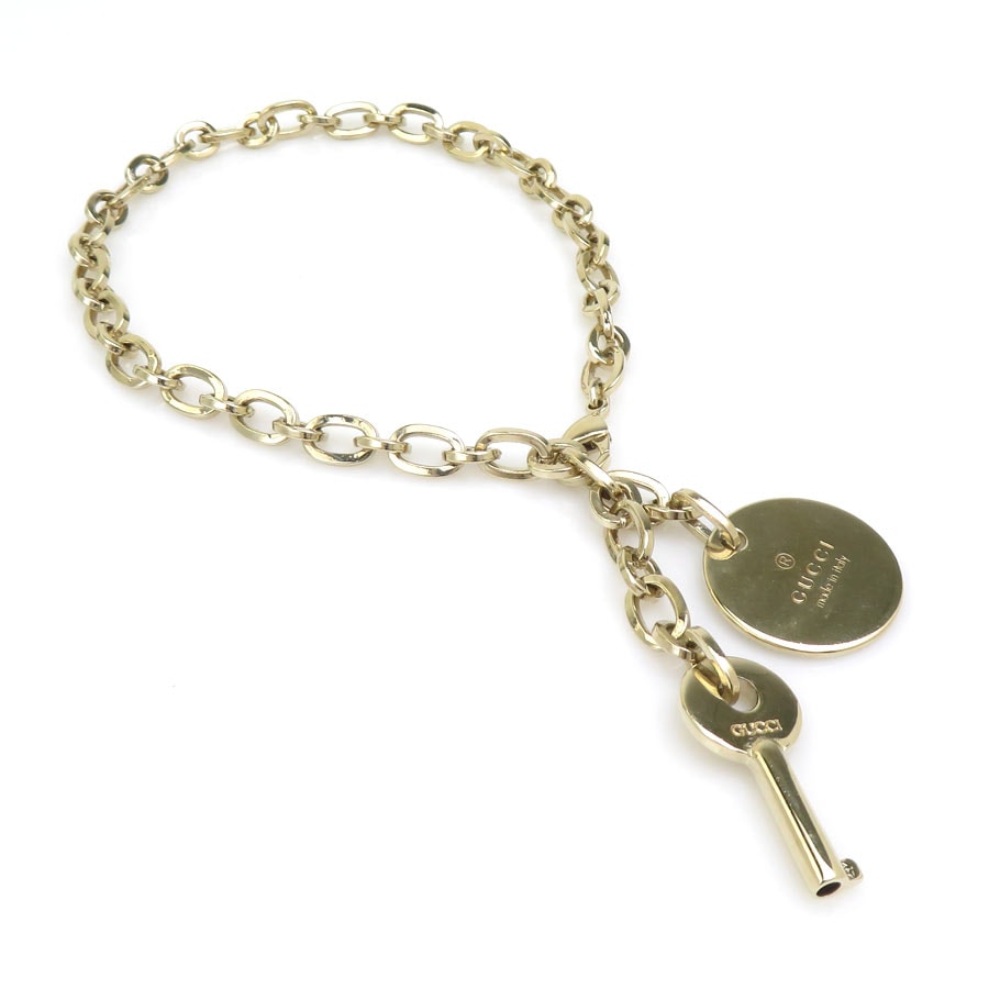 グッチ GUCCI チャーム メタル ライトゴールド ユニセックス【中古】 e62398