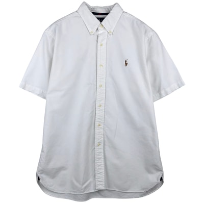 古着 ラルフローレン Ralph Lauren CLASSIC FIT クラシックフィット 半袖 ボタンダウンシャツ メンズL相当/eaa641025