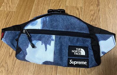 Supreme x The North Face Bleached Denim Print Roo II "Indigo"