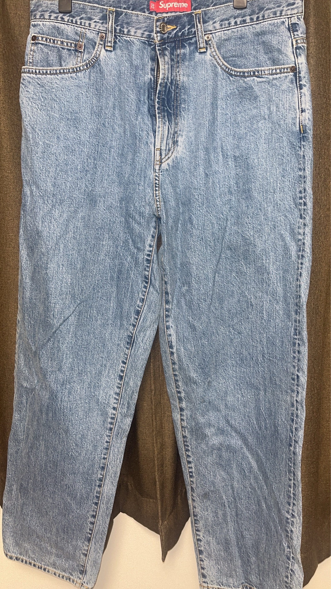 Supreme Baggy Jean (25FW) "Washed Indigo"