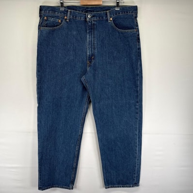 古着 リーバイス Levi's デニム パンツ 550 大きいサイズ テーパード 5ポケット ジッパーフライ W42 L30 ブルー系 メンズ