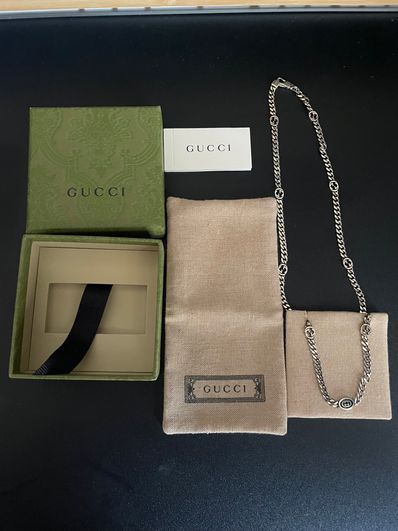 GUCCI Thin Interlocking G Necklace