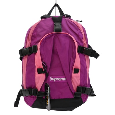 Supreme シュプリーム バックパック 19AW Backpack バックパック リュック バッグ マゼンタ ピンク系 パープル系【極上美品】【中古】