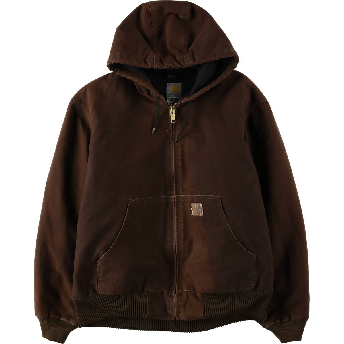 古着 00年代 カーハート Carhartt アクティブジャケット 中綿入り ダックフルジップパーカー メキシコ製 メンズL相当/eaa645765