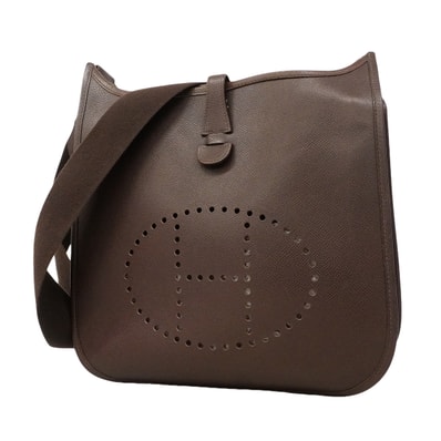 ★最終価格★SALE【6hb0094】エルメス ショルダーバッグ エヴリン2PM ヴォーエプソン ハバナ シルバー金具 □K刻印【中古】レディース
