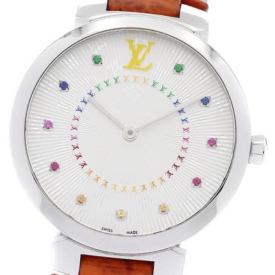 ルイ・ヴィトン タンブール スリムMM レインボー レディース 【中古】