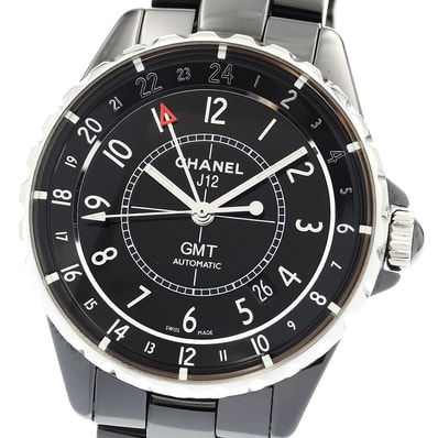 ☆美品 シャネル J12 GMT 黒セラミック H3102 メンズ 【中古】
