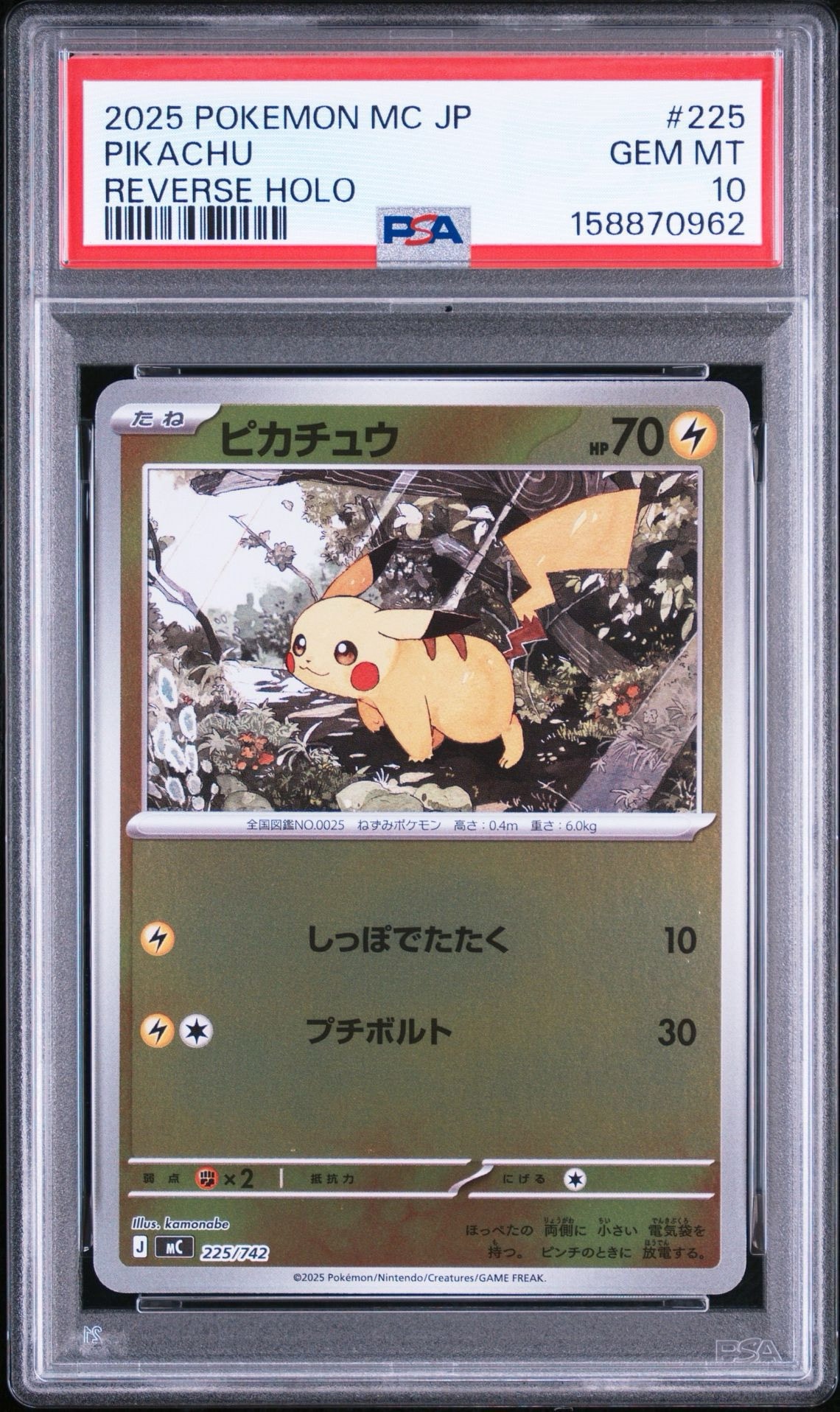 ピカチュウ 19枚 225/742 ミラー スタートデッキ100 NO.25 ピカチュウ :ミラー [MC 225/742](スタートデッキ100「バトル