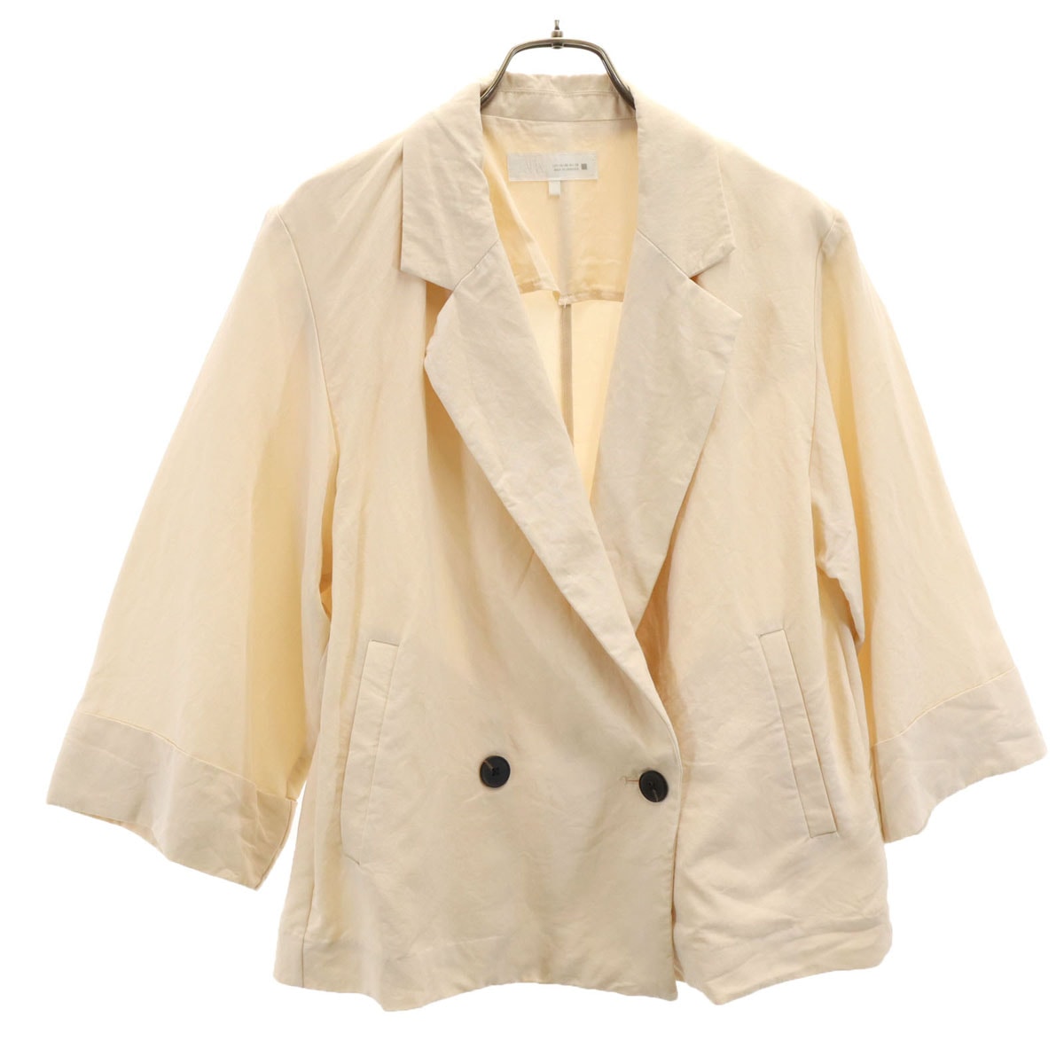 ZARA ザラ ダブル テーラードジャケット XS ベージュ