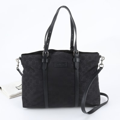 ■極美品 グッチ GGナイロン 387067 ショルダーバッグ