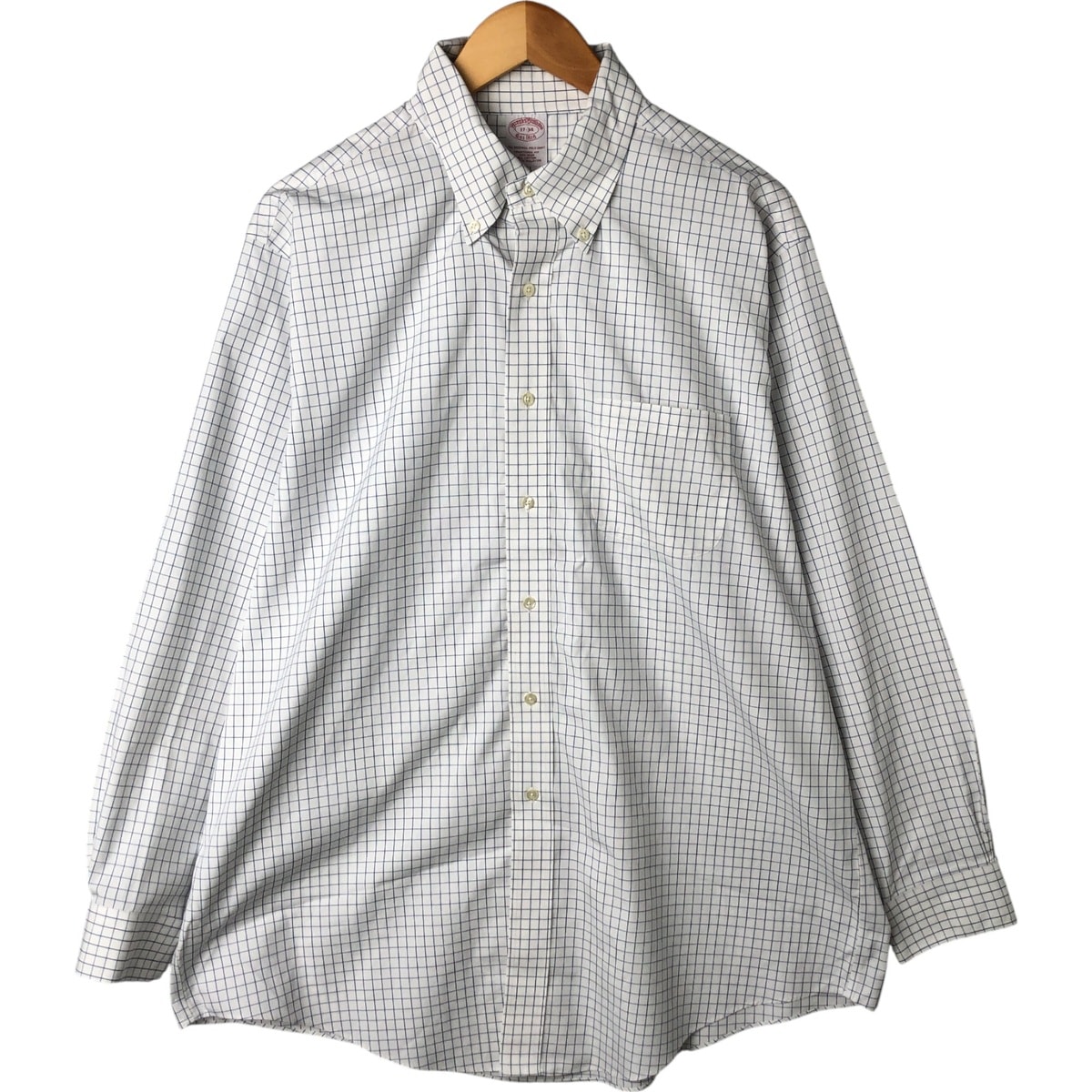 古着 ブルックスブラザーズ Brooks Brothers Est.1818 長袖 ボタンダウンチェックシャツ メンズXL相当/eaa542925