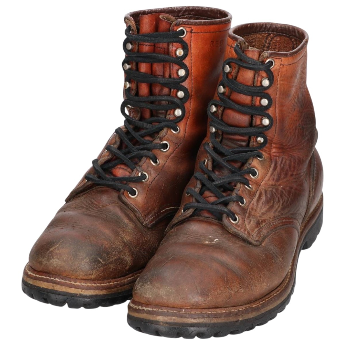 古着 80~90年代 レッドウィング RED WING Irish Setter アイリッシュセッター 旧プリント四角犬タグ ワークブーツ USA製 10 メンズ28.0cm相当 ヴィンテージ/saa014716