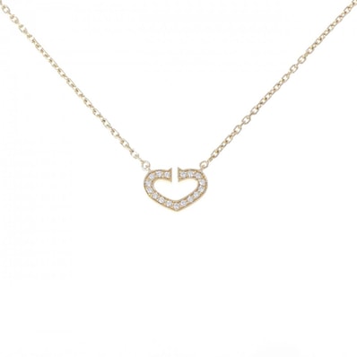 カルティエ Cハート ネックレス