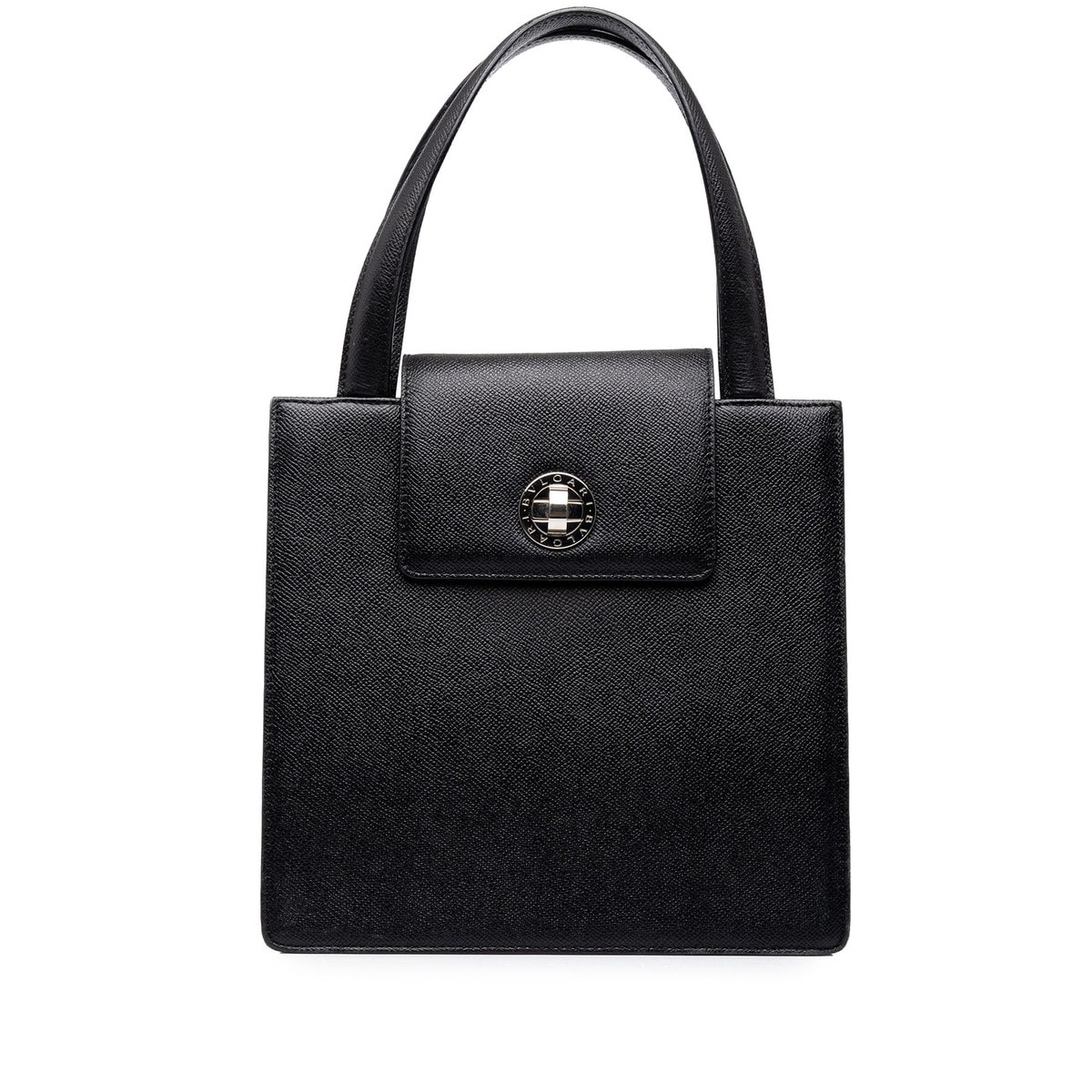 ブルガリ ブルガリブルガリ ハンドバッグ ブラック レザー レディース BVLGARI 中古