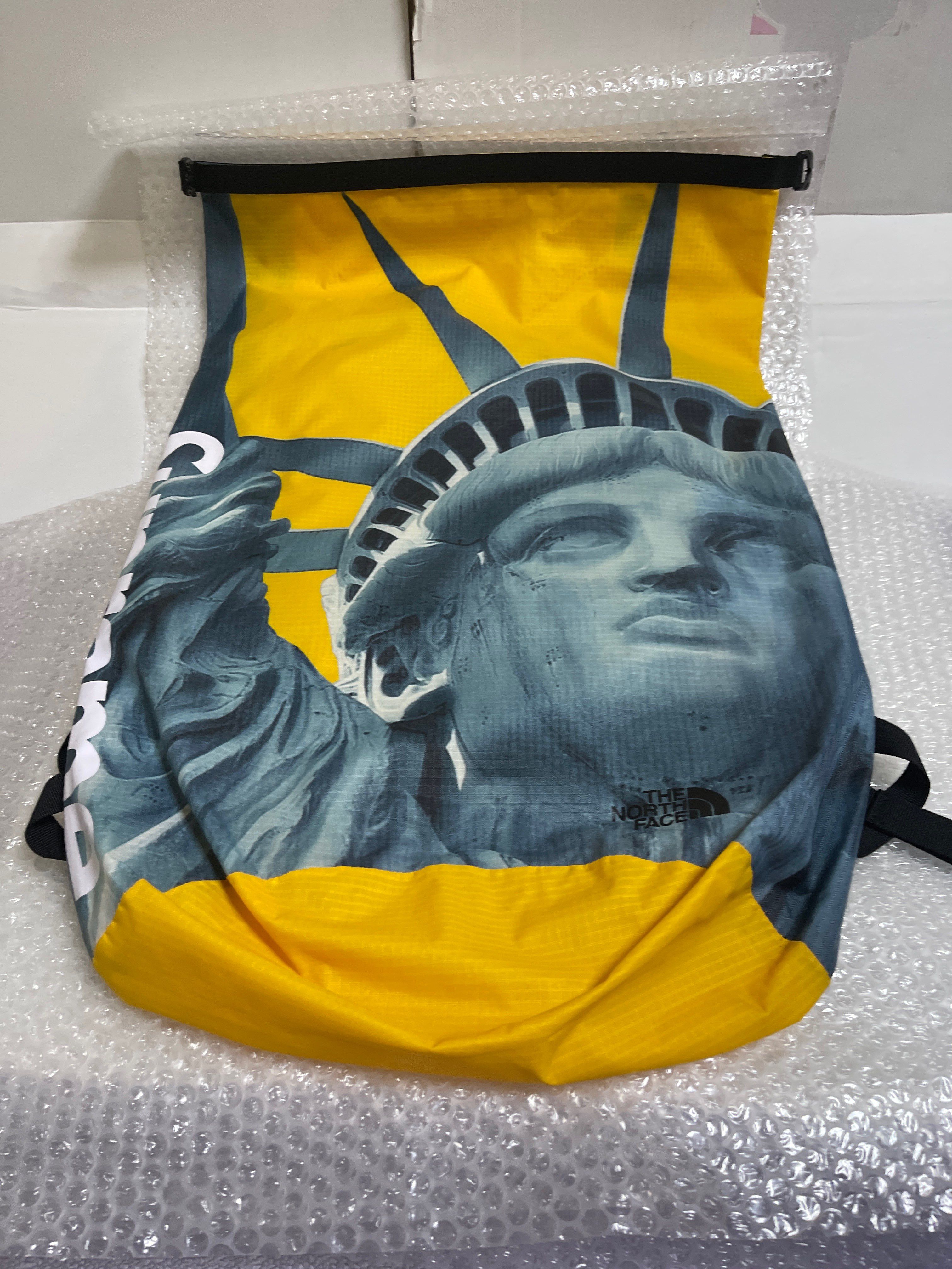 Supreme x The North Face Statue of Liberty Waterproof Backpack "Yellow"