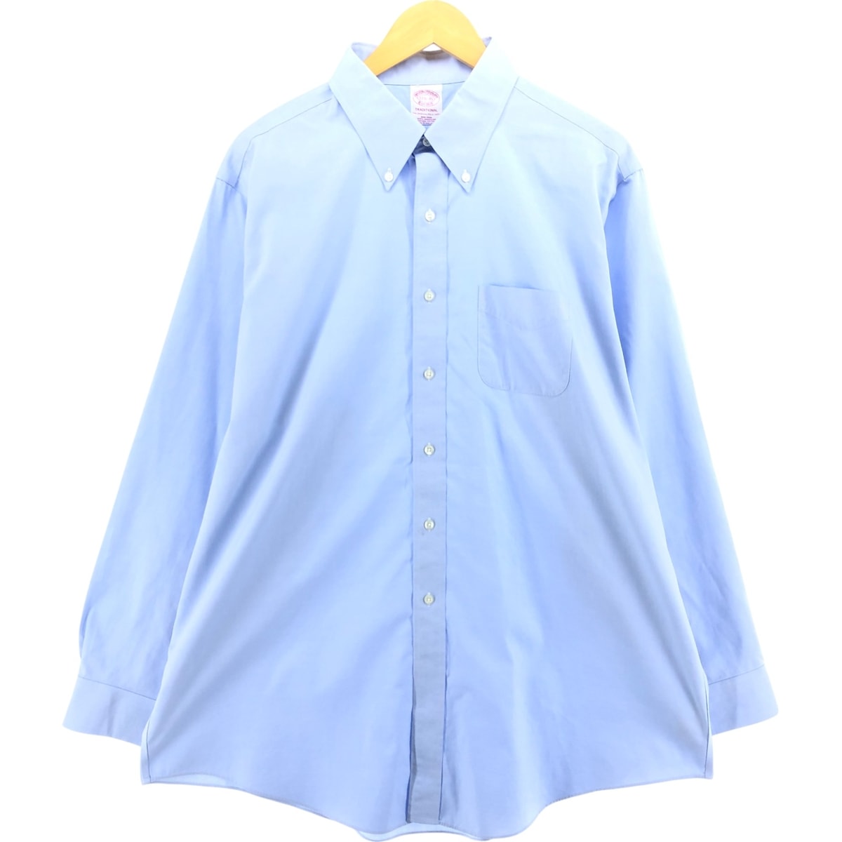 古着 ブルックスブラザーズ Brooks Brothers Est.1818 TRADITIONAL 長袖 ボタンダウンシャツ メンズXL相当/eaa539793