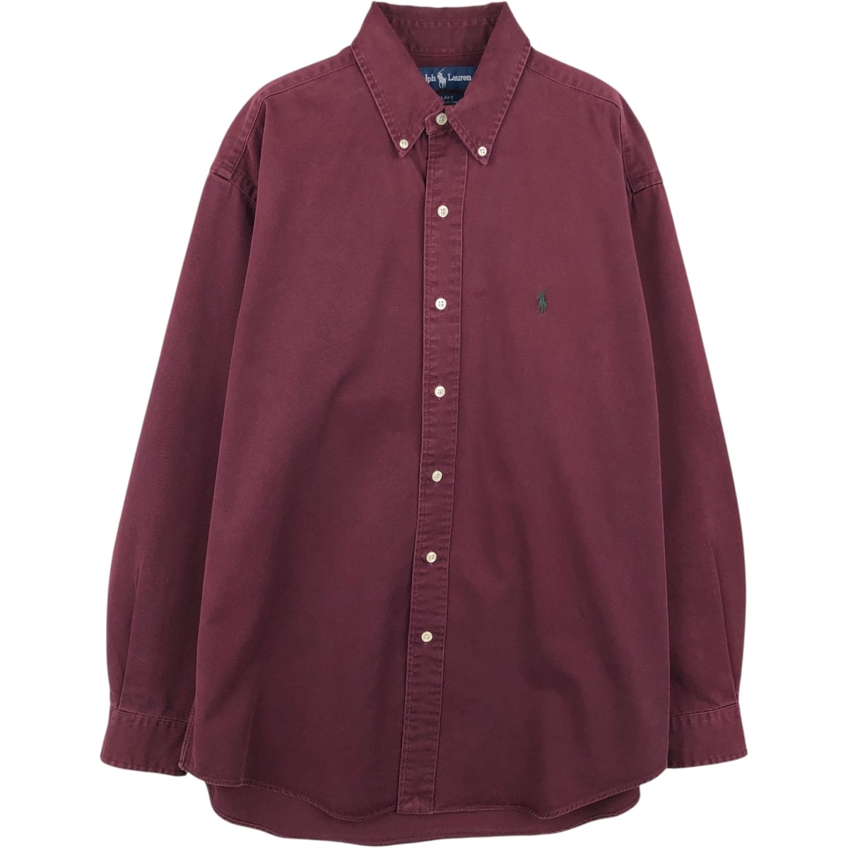 古着 ラルフローレン Ralph Lauren BLAKE 長袖 ボタンダウンシャツ メンズM相当/eaa647020