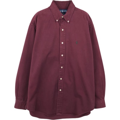 古着 ラルフローレン Ralph Lauren BLAKE 長袖 ボタンダウンシャツ メンズM相当/eaa647020
