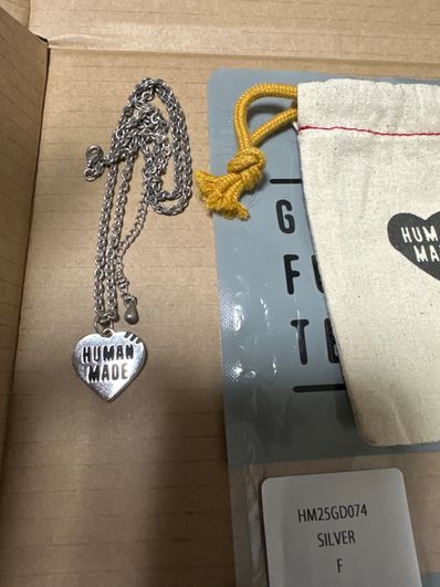 HUMAN MADE Heart Silver Necklace "Silver"