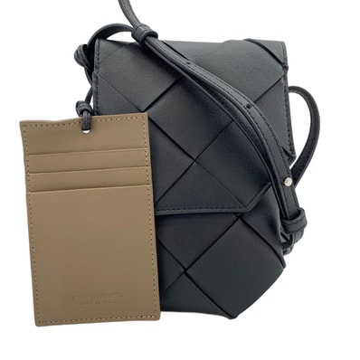 ボッテガヴェネタ BOTTEGAVENETA レザー ディアゴ フォンポーチ ポーチ【中古】
