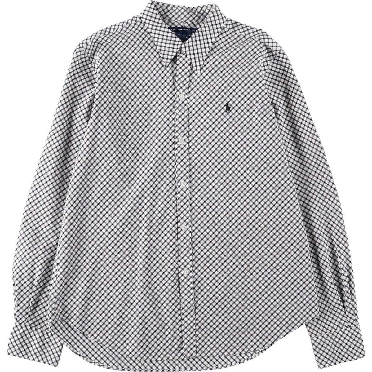 古着 ラルフローレン Ralph Lauren SPORT スポーツ 長袖 コットンチェックシャツ レディースL相当/eaa620529