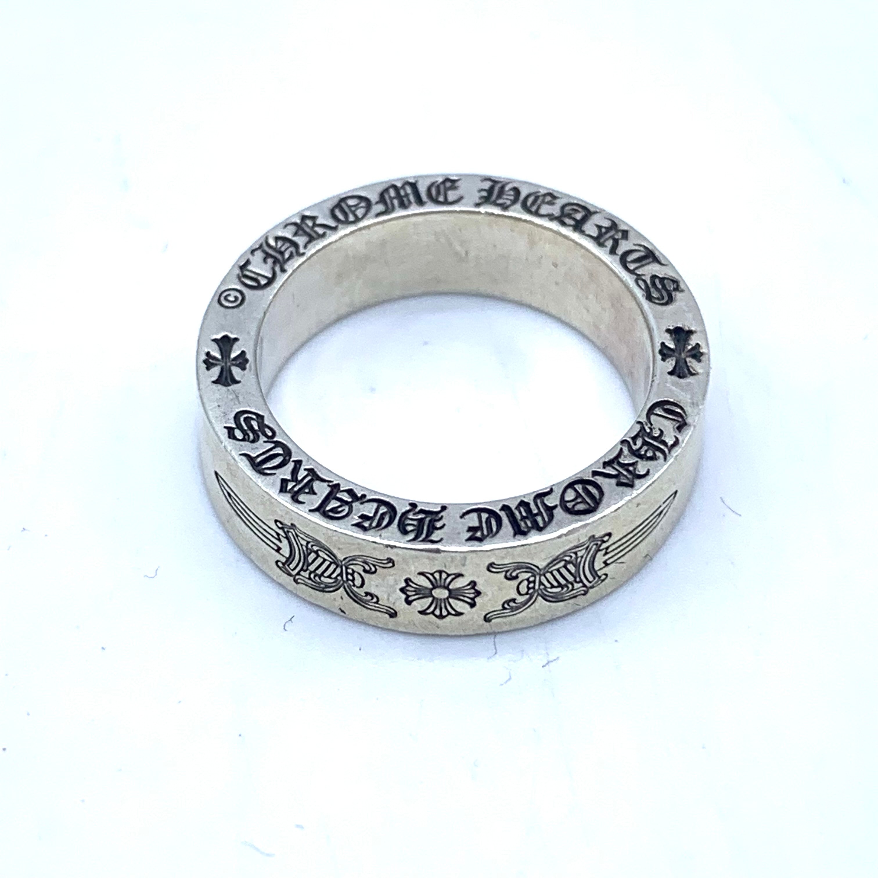 Chrome Hearts Spacer Ring 6mm Dagger Plus "Silver"