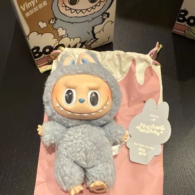 POP MART THE MONSTERS (LABUBU) Exciting Macaron Plush Series SEA SALT COCONUT