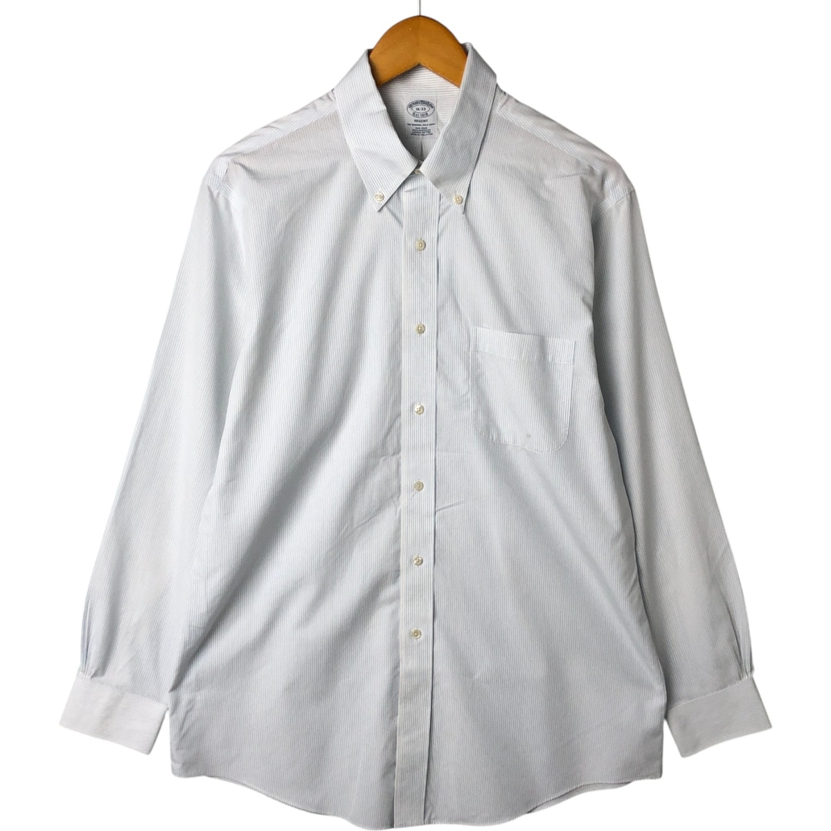 古着 ブルックスブラザーズ Brooks Brothers Est.1818 長袖 ボタンダウンストライプシャツ メンズL相当/eaa547015