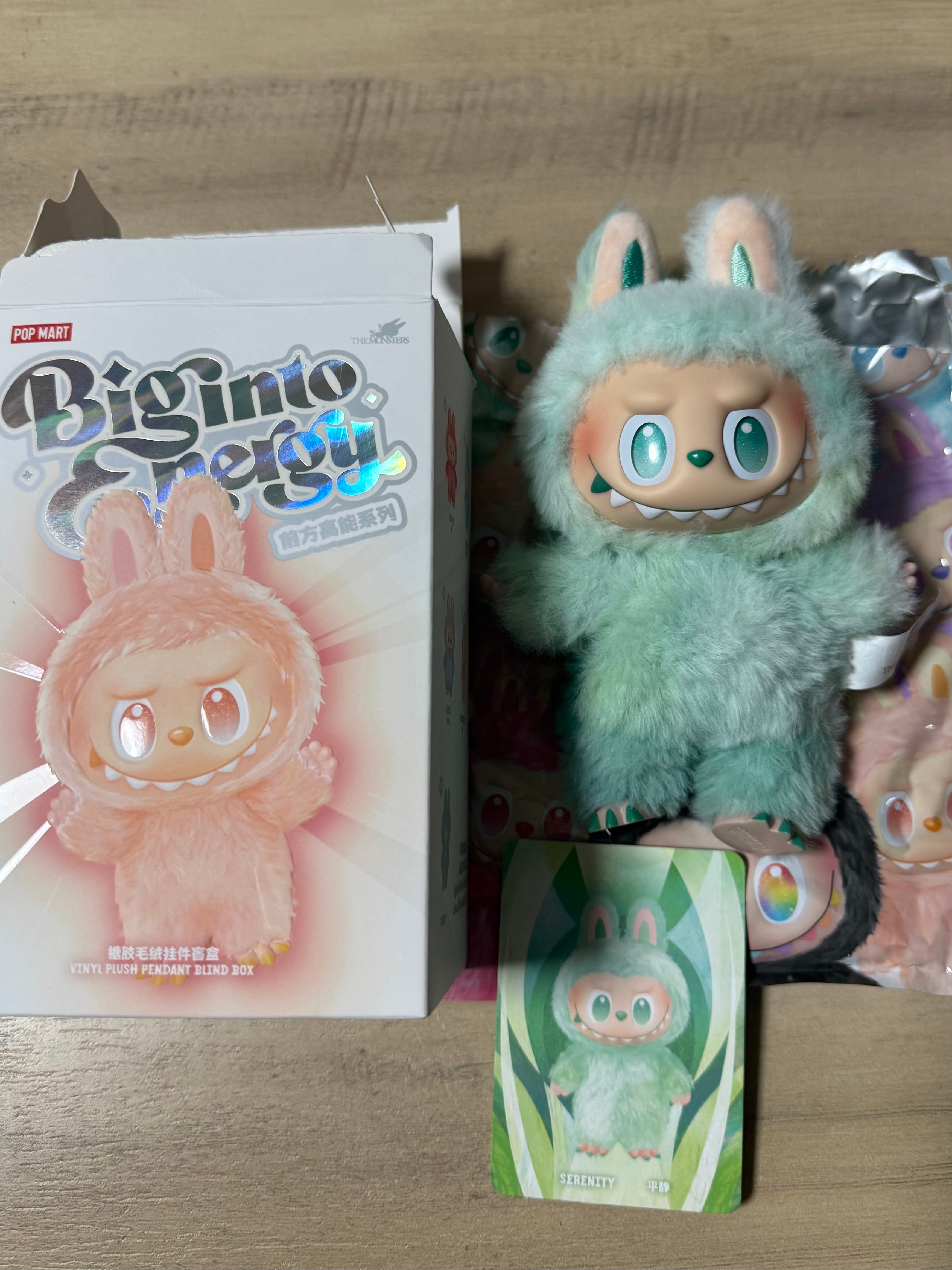 POP MART THE MONSTERS (LABUBU) Big into Energy Series Plush Pendant SERENITY
