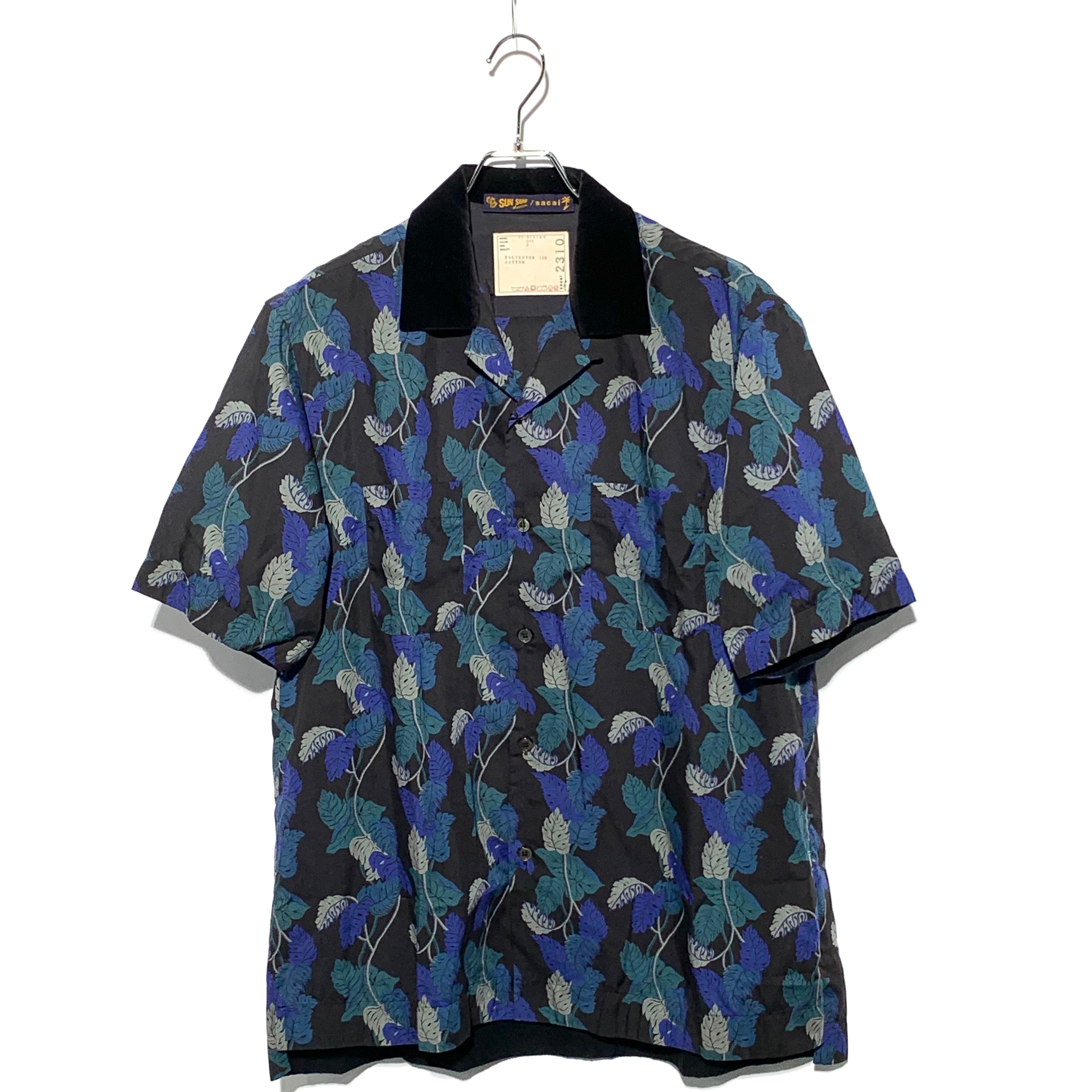 Sacai × SUN SURF 20SS アロハシャツ ブラック
