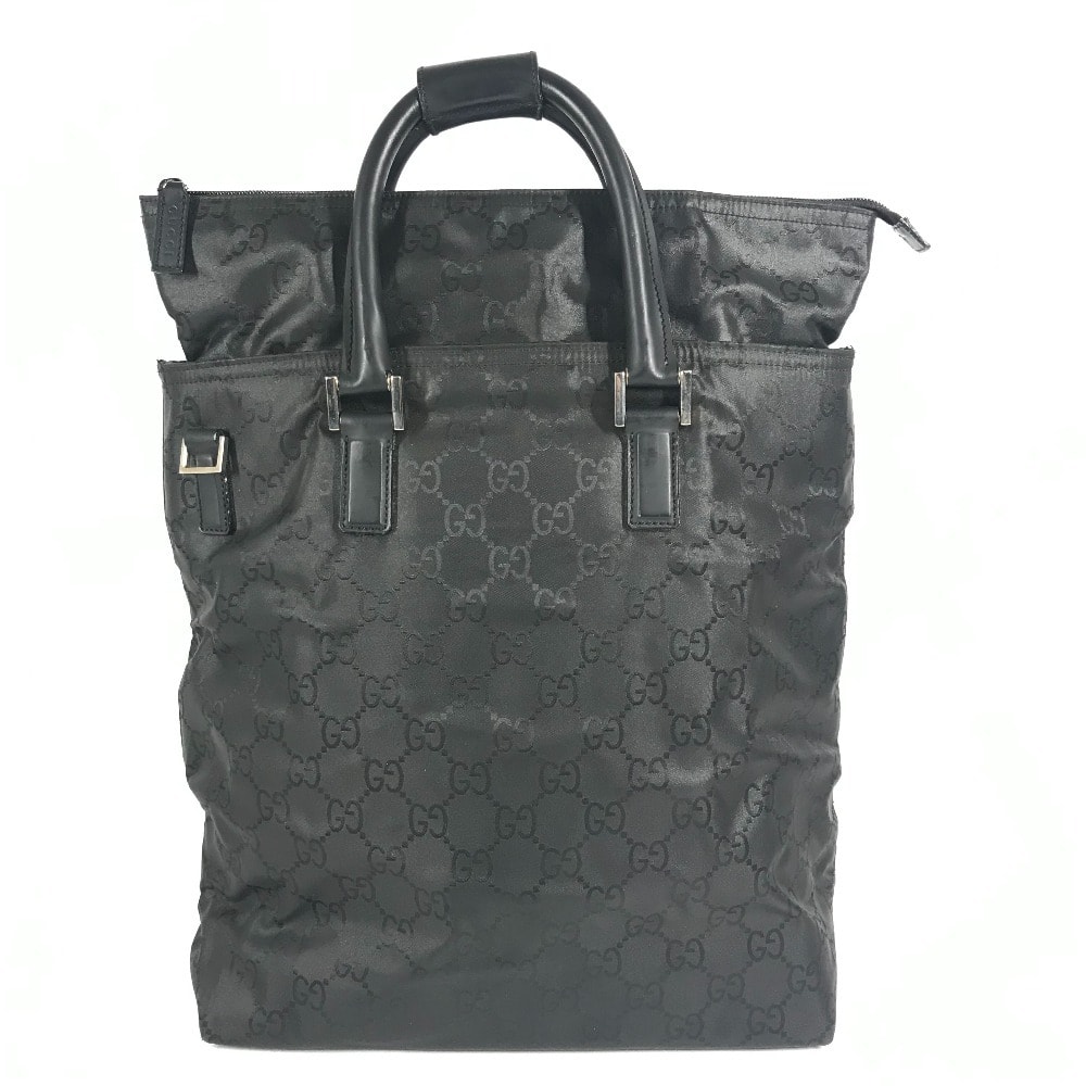 グッチ GUCCI ロゴ GG 012-0380 縦型トート トートバッグ カバン ハンドバッグ ナイロン ブラック